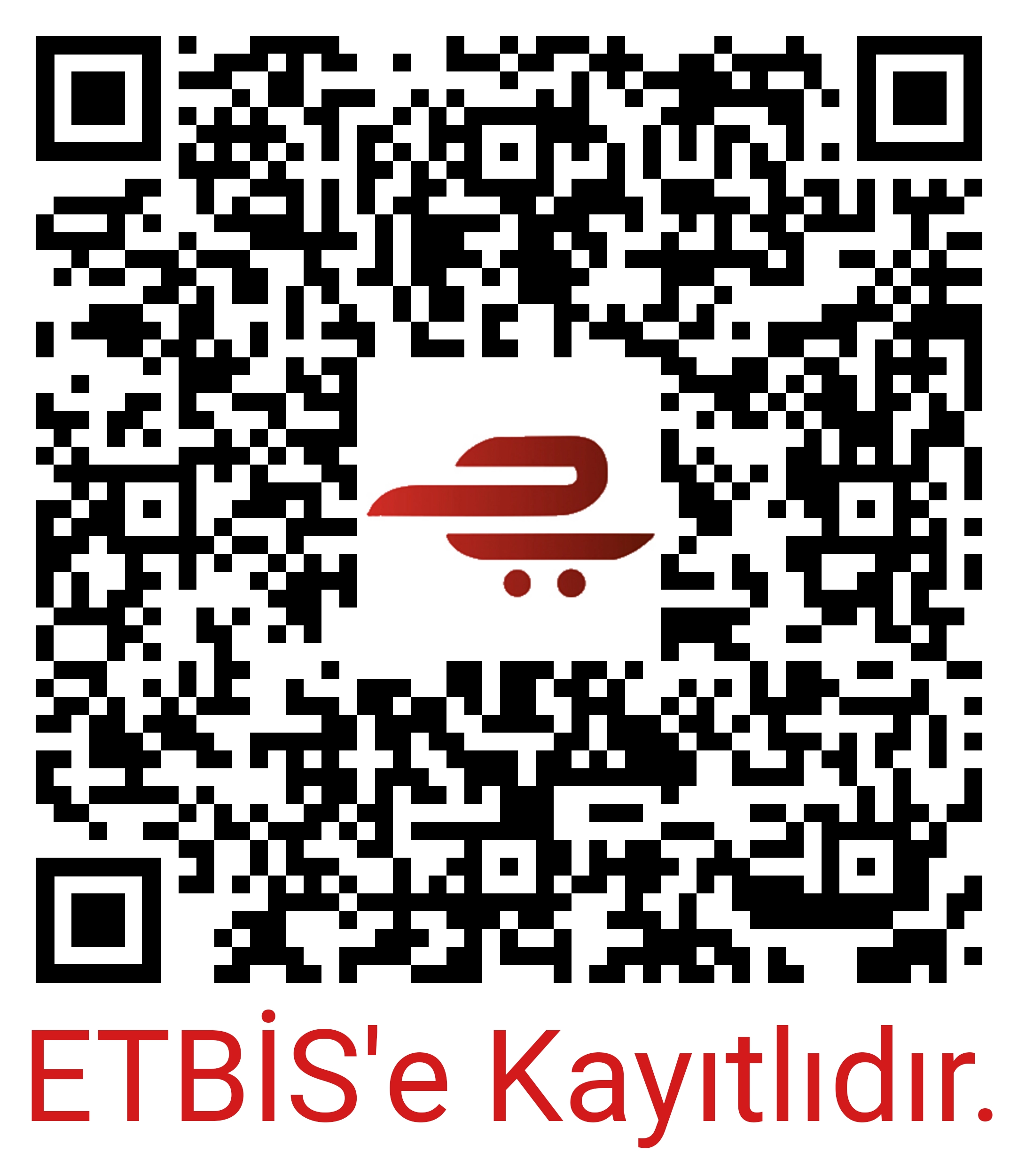 Bu site ETBİS'e (Elektronik Ticaret Bilgi Sistemi) kayıtlıdır